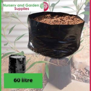 60 litre Squat Poly Planter Bags at Nursery and Garden Supplies NZ - for more info go to nurseryandgardensupplies.co.nz