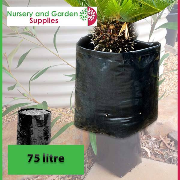 75 litre Poly Planter Bags at Nursery and Garden Supplies NZ - for more info go to nurseryandgardensupplies.co.nz