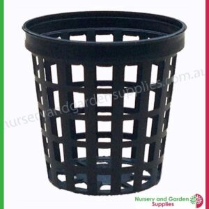 50mm Net Pot Black at Nursery and Garden Supplies NZ - for more info go to nurseryandgardensupplies.co.nz