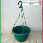 270mm Hanging Basket Green saucerless at Nursery and Garden Supplies NZ - for more info go to nurseryandgardensupplies.co.nz