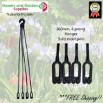 Universal Hanger 4 prong 360mm Black at Nursery and Garden Supplies NZ - for more info go to nurseryandgardensupplies.co.nz