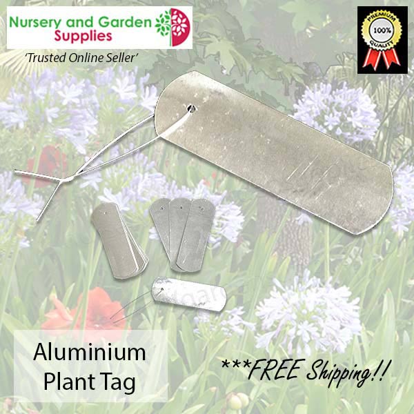 Aluminium Plant Tag Label with Tie at Nursery and Garden Supplies NZ - for more info go to nurseryandgardensupplies.co.nz