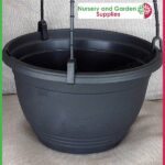 200mm Hanging Basket Black saucerless at Nursery and Garden Supplies NZ - for more info go to nurseryandgardensupplies.co.nz