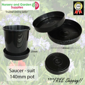 Saucer to suit 140mm - for more info go to nurseryandgardensupplies.co.nz