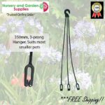 350mm Clip hanger Black at Nursery and Garden Supplies NZ - for more info go to nurseryandgardensupplies.co.nz