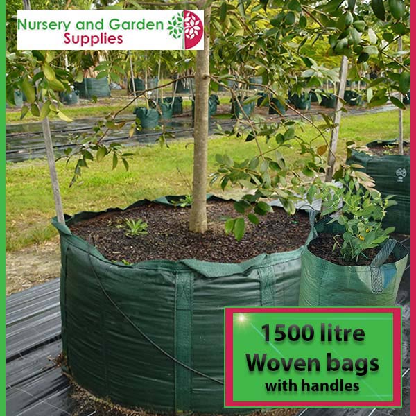 1500 litre woven planter bag tree bag at Nursery and Garden Supplies NZ - for more info go to nurseryandgardensupplies.co.nz