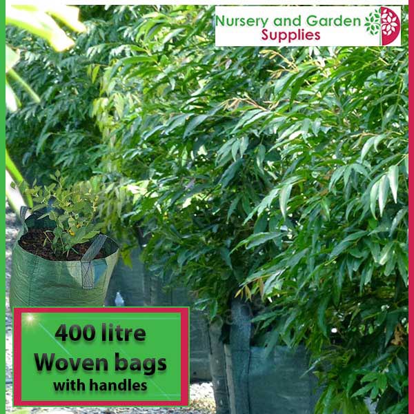 400 litre woven planter bag tree bag at Nursery and Garden Supplies NZ - for more info go to nurseryandgardensupplies.co.nz