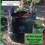 45 litre Squat woven planter bag tree bag at Nursery and Garden Supplies NZ - for more info go to nurseryandgardensupplies.co.nz