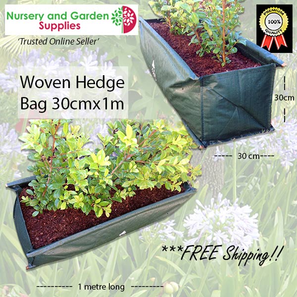 90 litre Woven Hedge Planter Bags at Nursery and Garden Supplies NZ - for more info go to nurseryandgardensupplies.co.nz