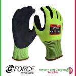 G Force Hi Visibility cut 5 rated Garden Glove at Nursery and Garden Supplies NZ - for more info go to nurseryandgardensupplies.co.nz