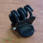 14mm Black Butterfly Flower Clip - spring loaded - Image 5