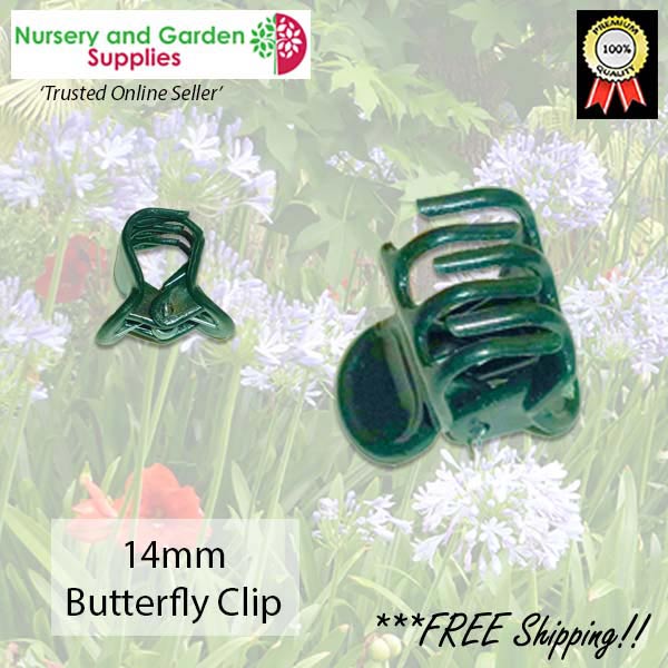 Orchid Butterfly Flower Clip 14mm - for more go to nurseryandgardensupplies.co.nz