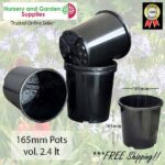 165mm Plant Pot Black