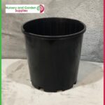 180mm Slimline Pot Black