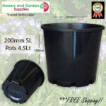 200mm Plastic Plant Pot 8″ Standard Height