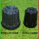 143mm Plastic Anti-Spiral Pot (140mm)