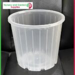 200mm CLEAR Plastic Plant Pot