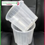 200mm CLEAR Plastic Plant Pot