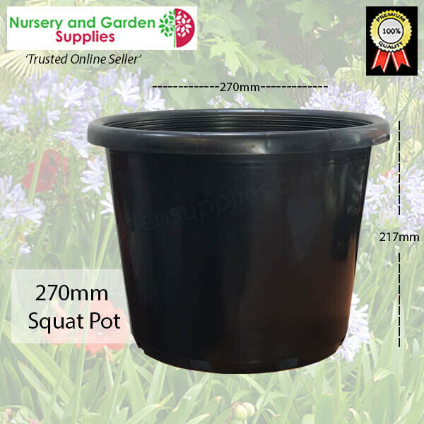 270mm Squat Pot Black