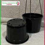 115mm Hanging Pot Black