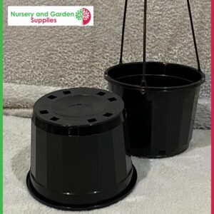 115mm Hanging Pot Black