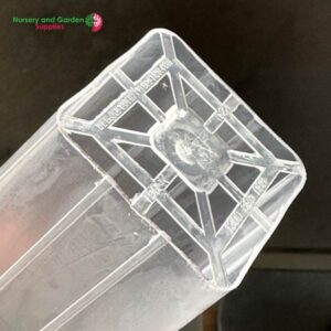 50mm Square Deep Tube CLEAR - BASE