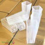 50mm Square Deep Tube CLEAR