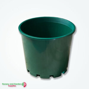 140mm squat plant pot Green